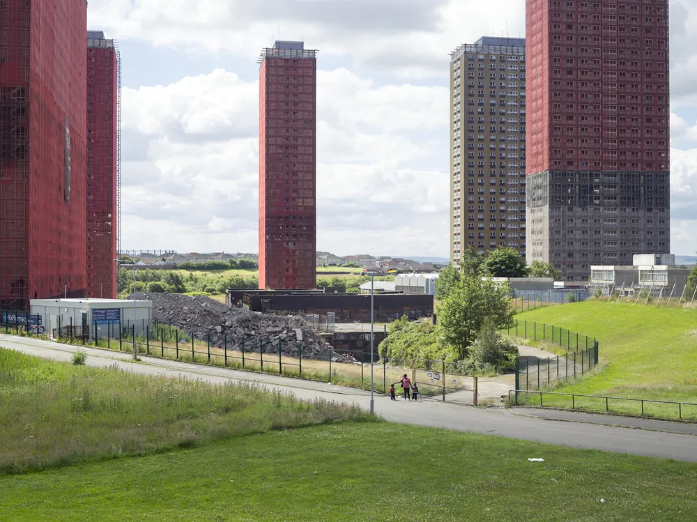 Simon Roberts, Red Road Flats, Balornock, Glasgow 2014. Courtesy the artist