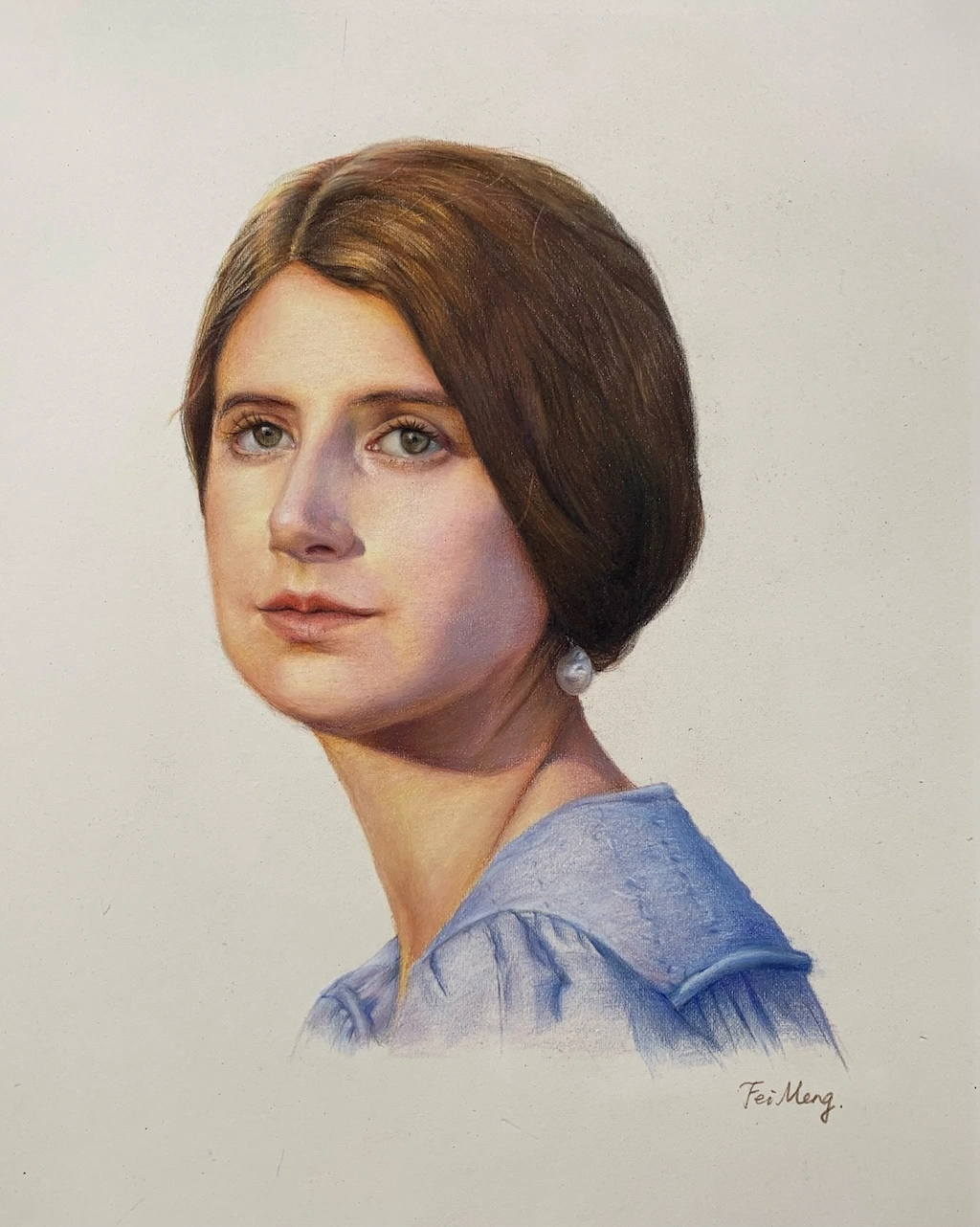 Portrait of a woman looking into the distance