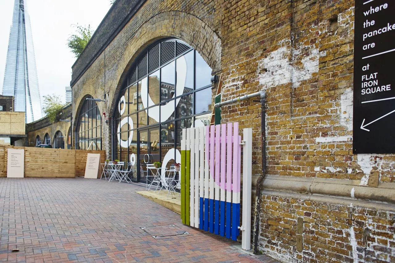 Southwark Road entrance to Flat Iron Square and W.T.P.A. (Photography Credit David Loftus)