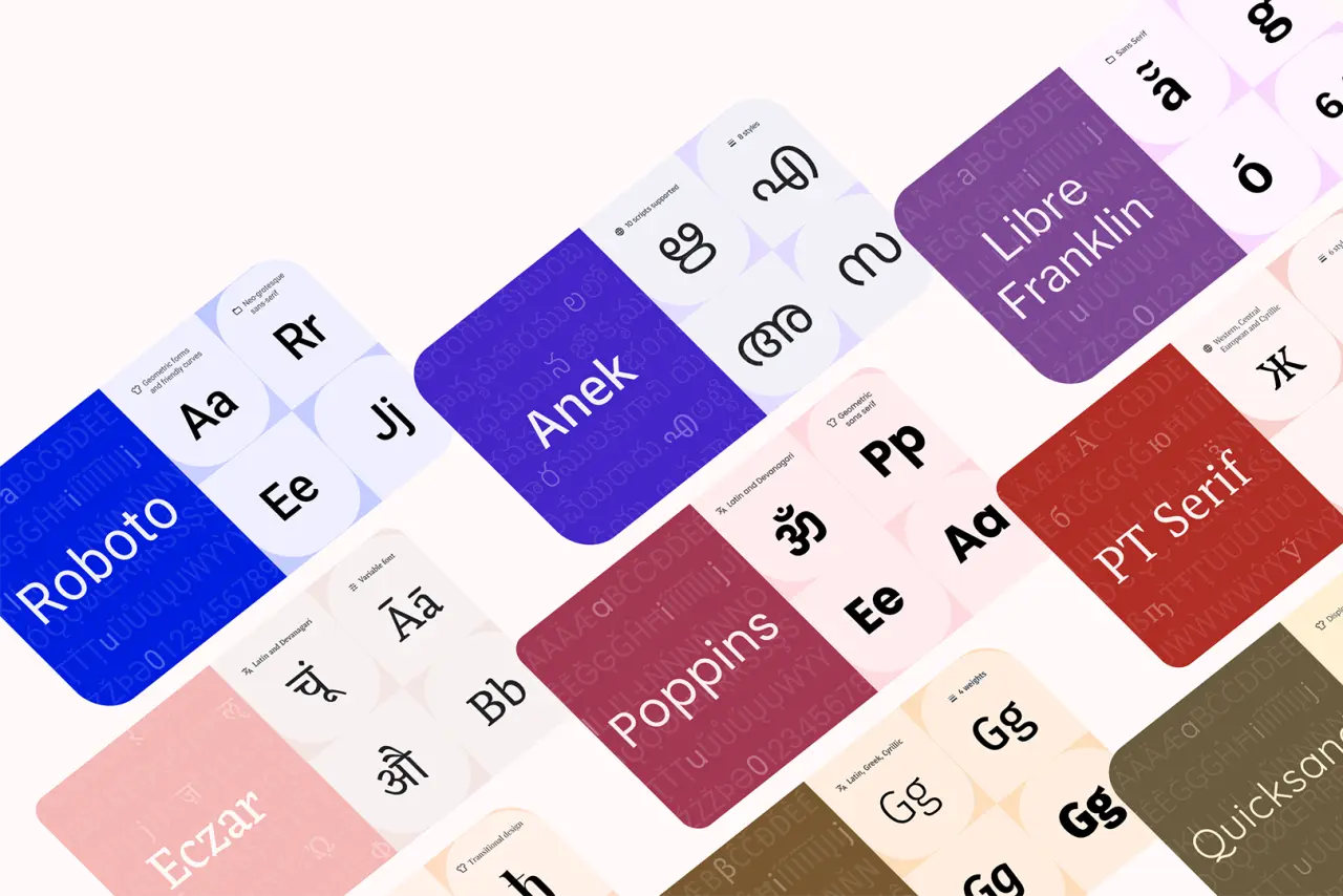 All images courtesy of Google Fonts