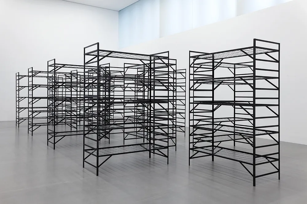 Mona Hatoum, Quarters, 2017, Installation view at Museum der bildenden Künste Leipzig © Mona Hatoum. Courtesy the artist and MdbK Leipzig. Photo: dotgain.info