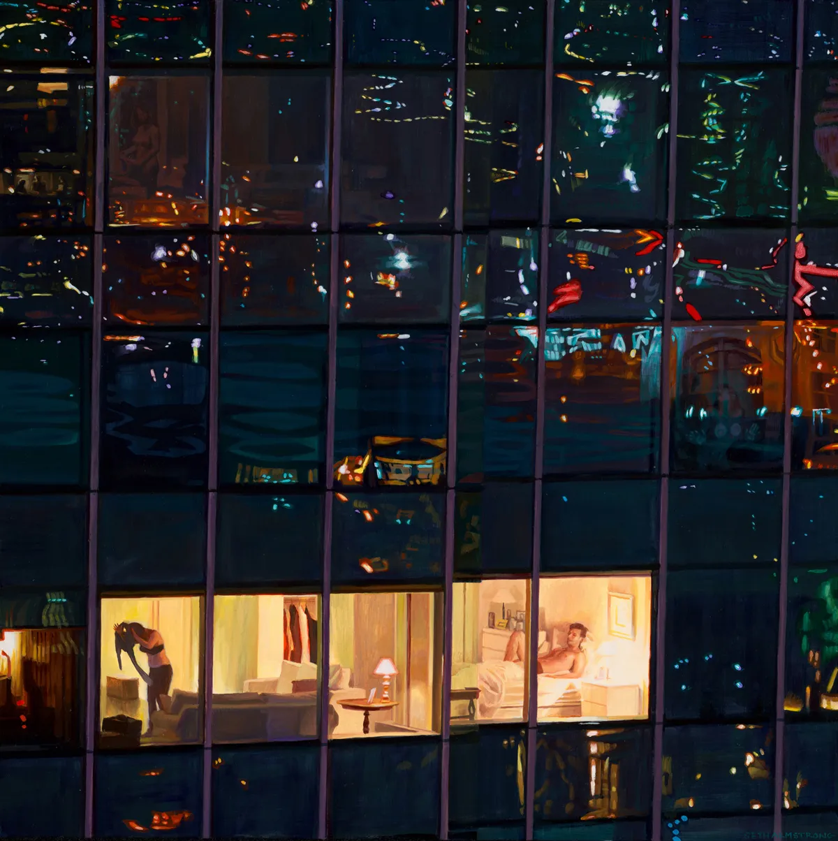 From the 27th Floor - Oil on wood, 2014