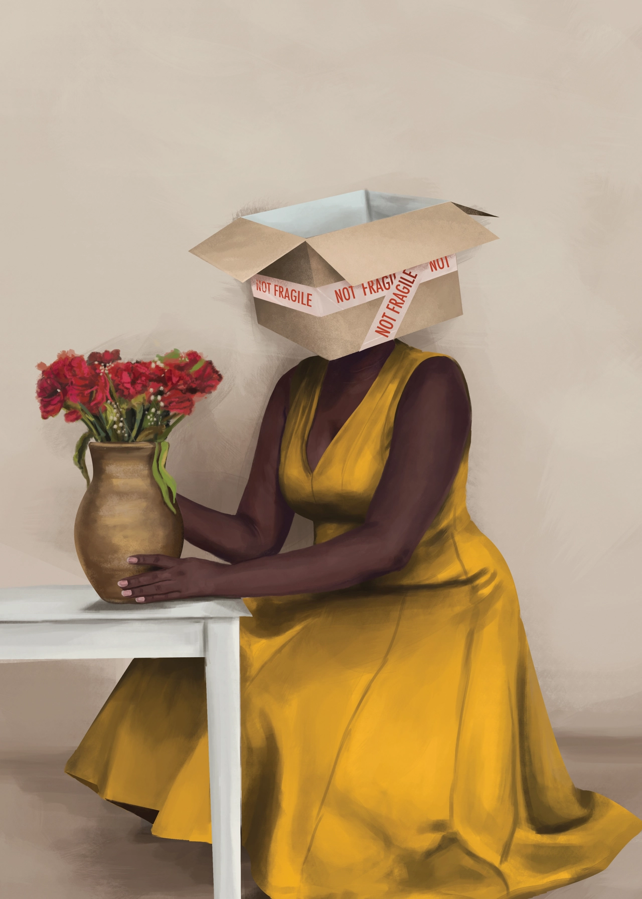 Yellow Dress, 2021 © Charlene Komuntale