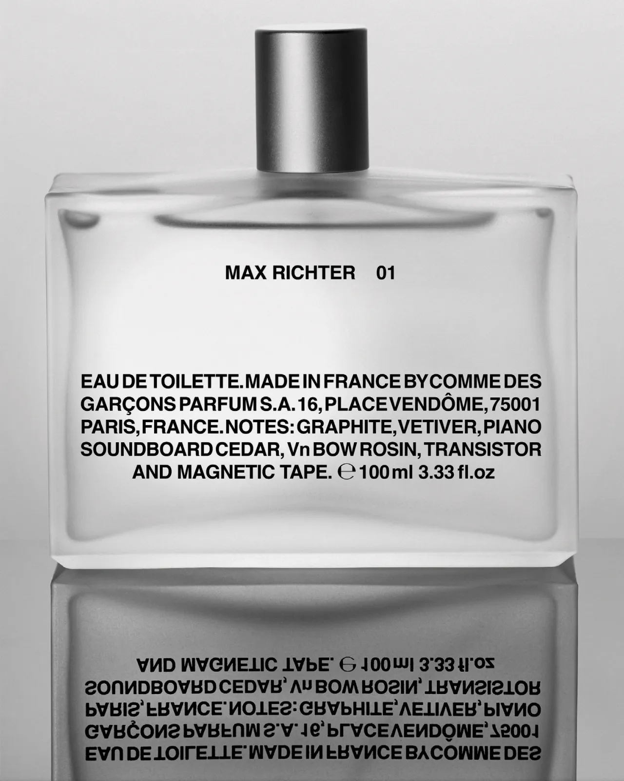 Max Richter 01 by Comme des Garçons Parfums. Design and art direction by Zak Group