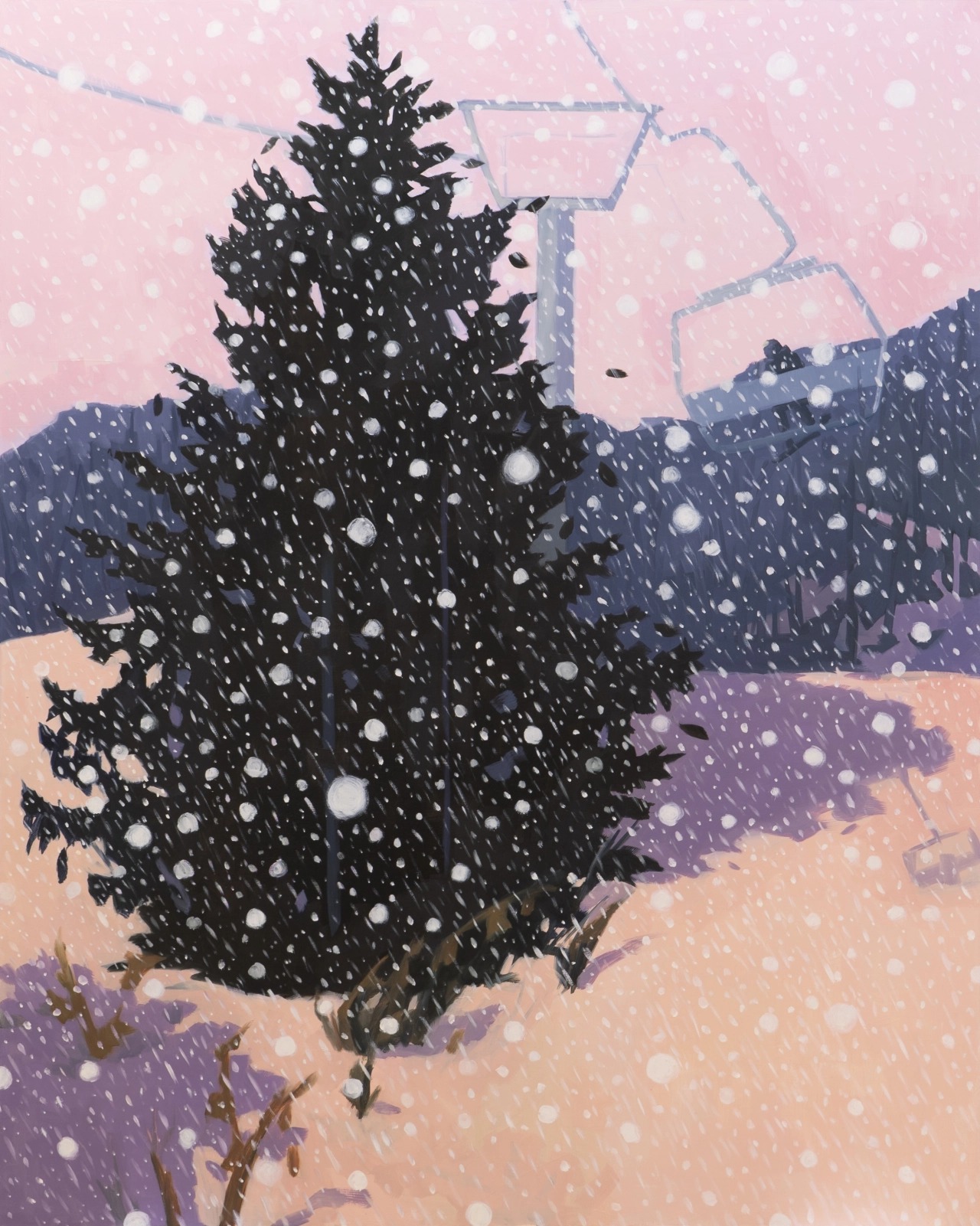 Snow Storm, 2022 © Yuri Yuan. Courtesy of the artist; Make Room, Los Angeles, CA; and Alexander Berggruen, New York, NY