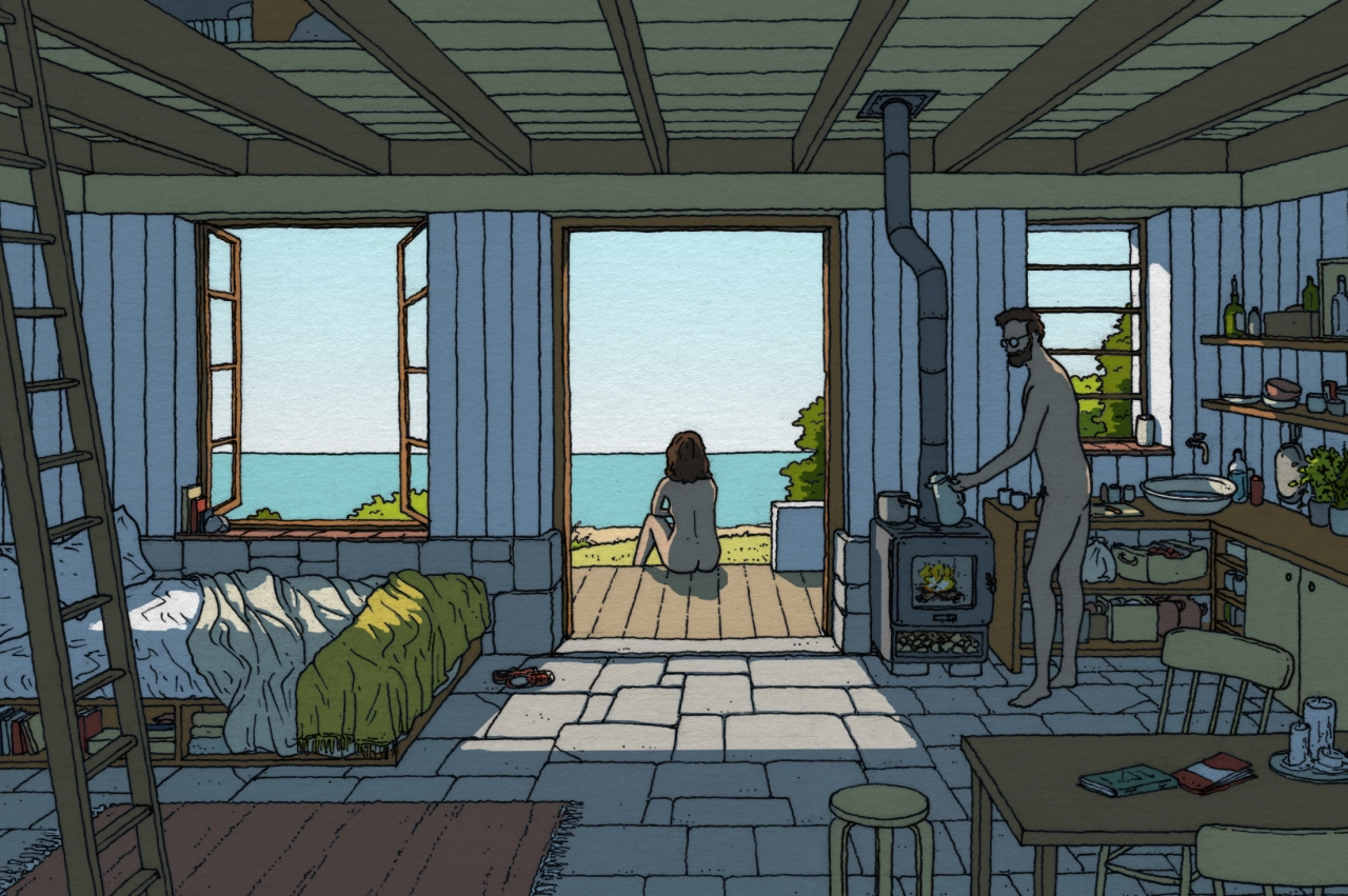 His illustrations capture fragile, fleeting moments
