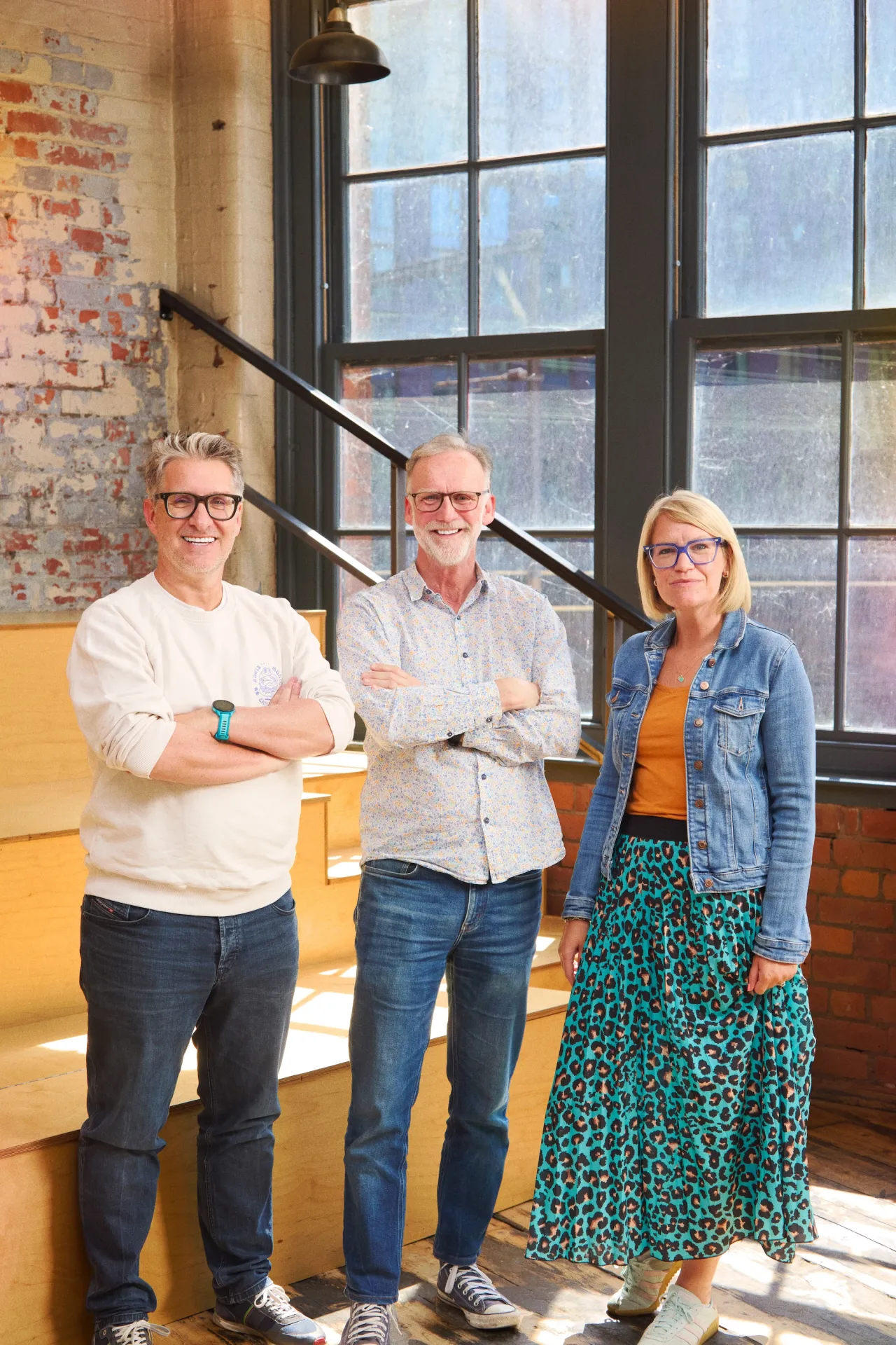 Richard Taylor, Tim Perkins and Abi Taylor of Brandon