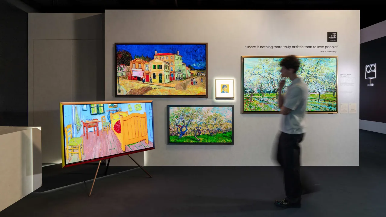 Samsung's show at Milan Design Week features natural, AI-driven interactions and a sensory performance of music, light and human touch — fostering emotional connection and a sense of presence in everyday life