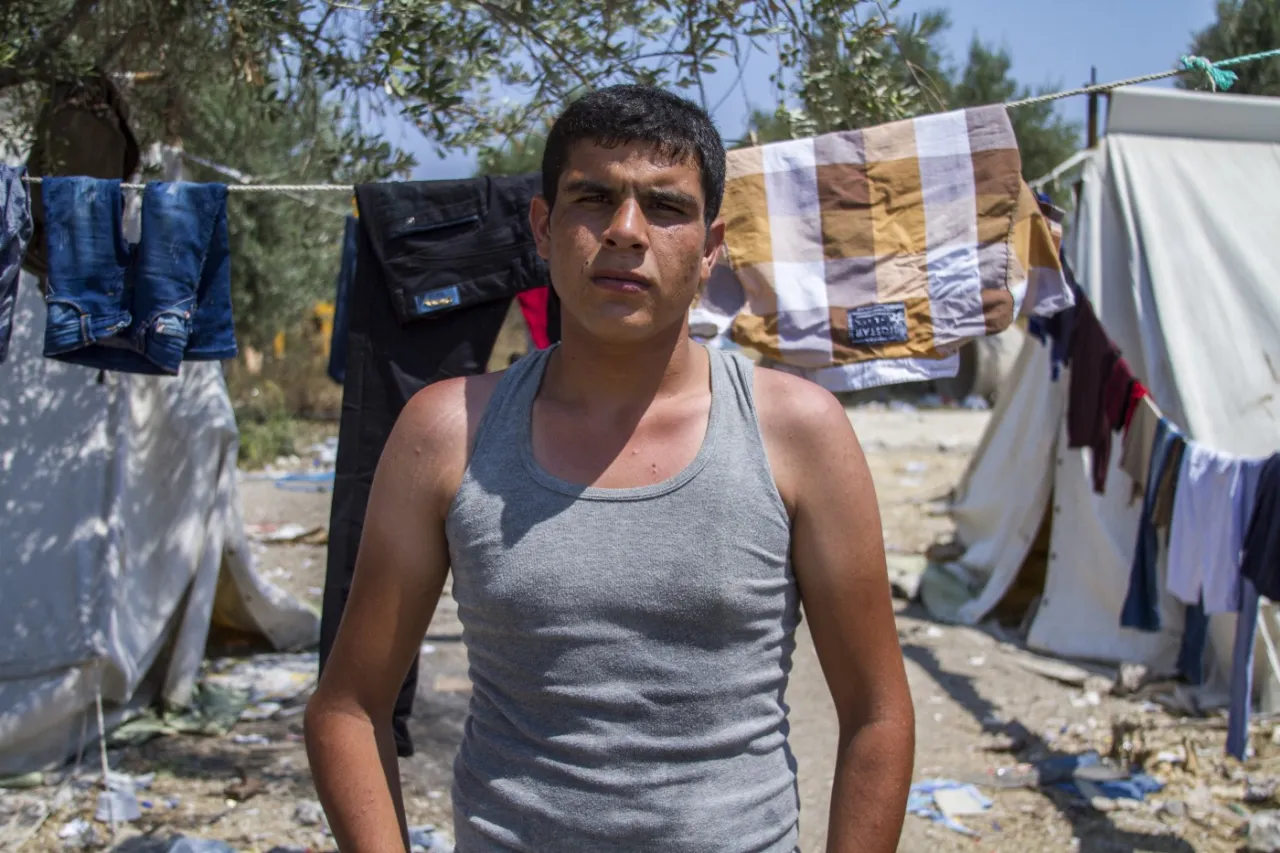 Hassan - aged 25 and from Syria. He has nothing.