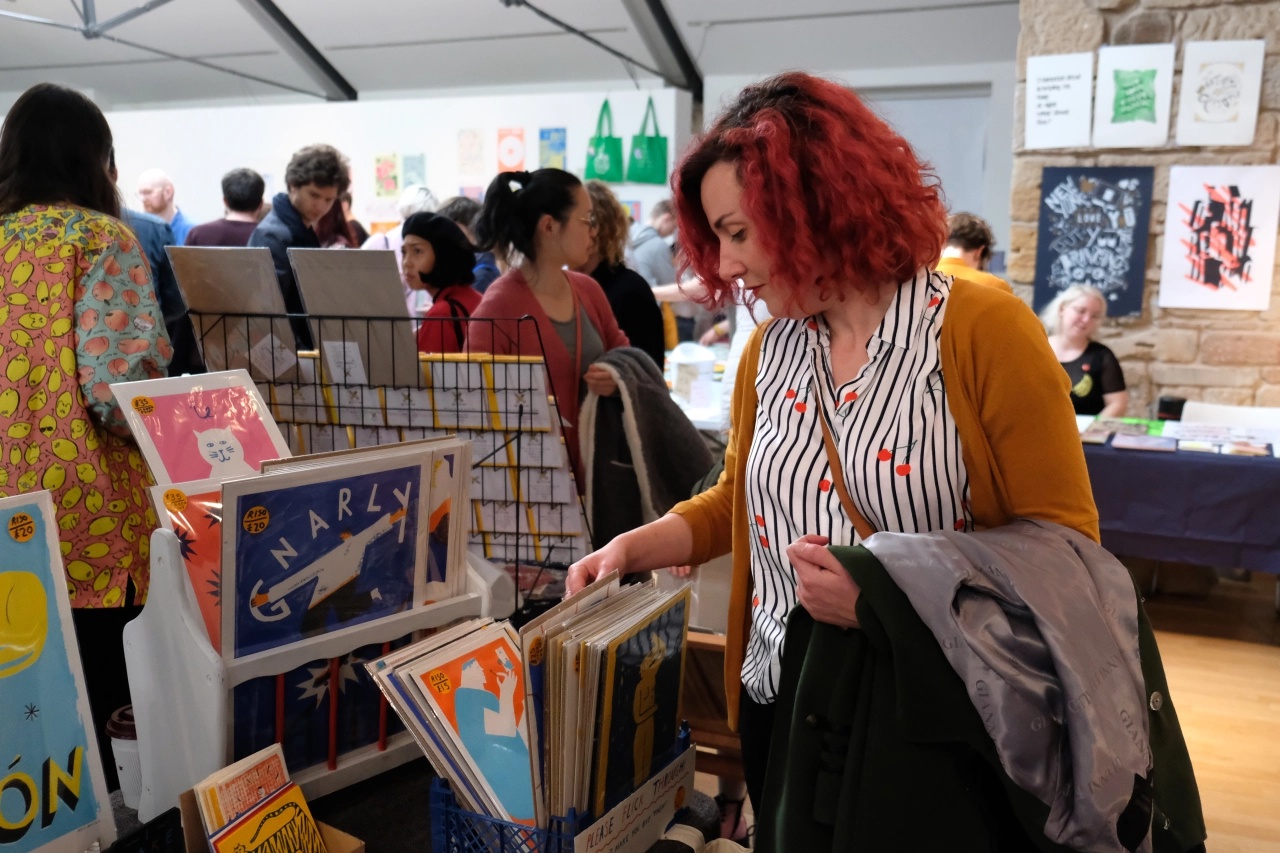 Glasgow Print Fair. Photography by Peter Byrne