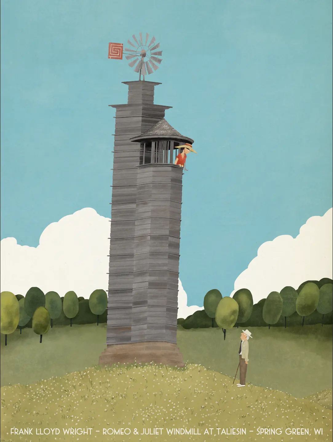 Romeo & Juliet, Windmill at Taliesin © Max Dalton