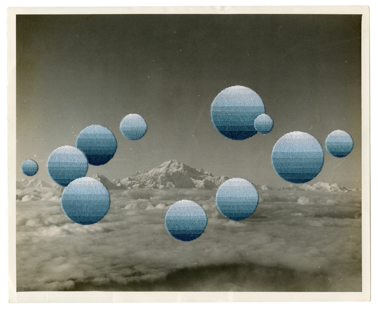 Julie Cockburn Blue Moons, 2020 © Julie Cockburn Courtesy of The Photographers’ Gallery