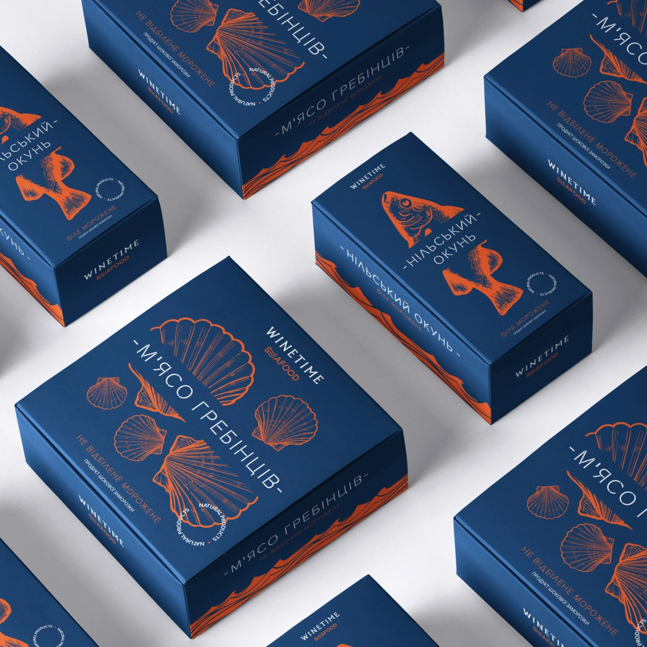 Winetime Seafood Packaging by Olga Takhtarova is Winner in Packaging Design Category, 2019 - 2020