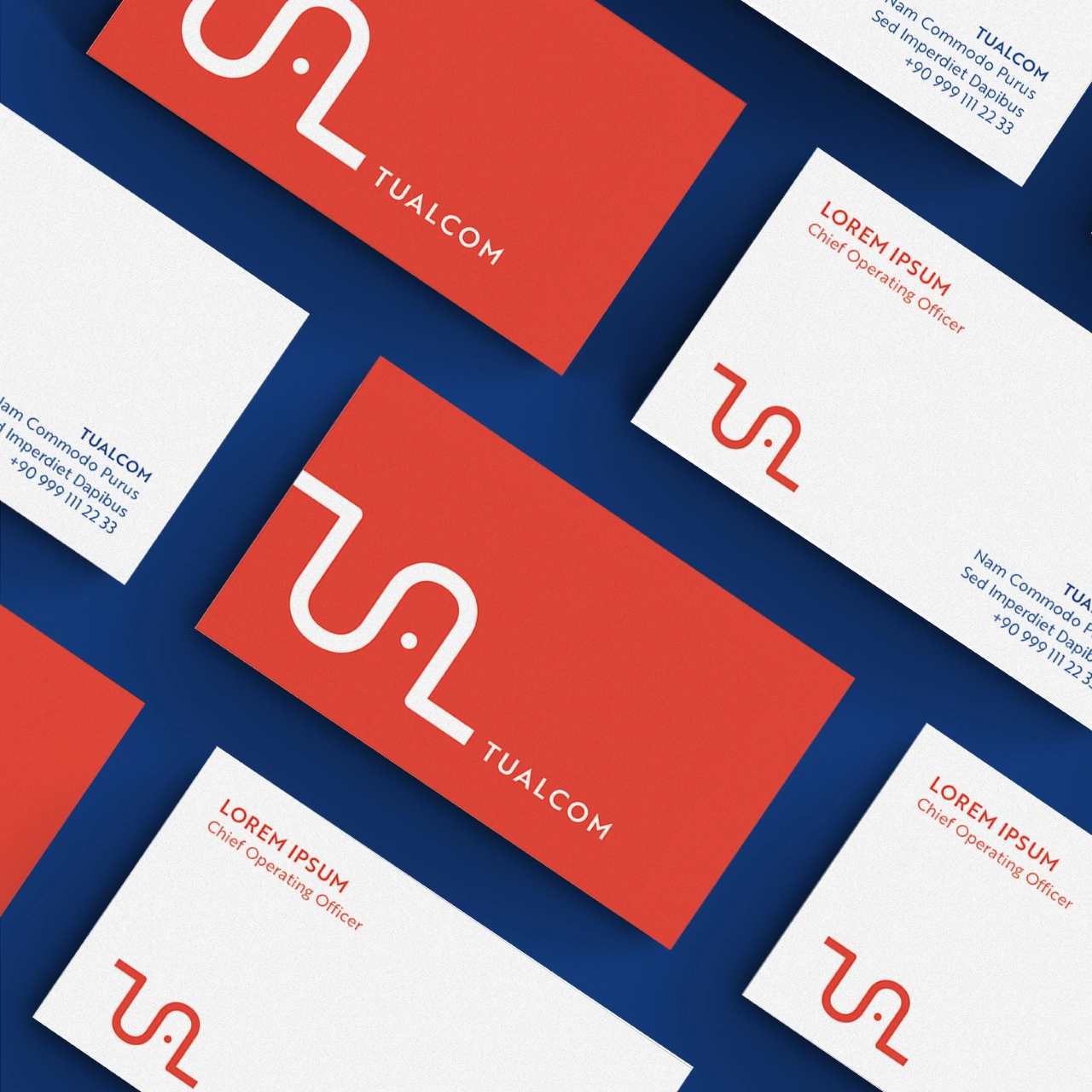 Tualcom Logo and Brand Identity by Kenarkose Creative. Winner in the Graphics and Visual Communication Design Category, 2019-2020.