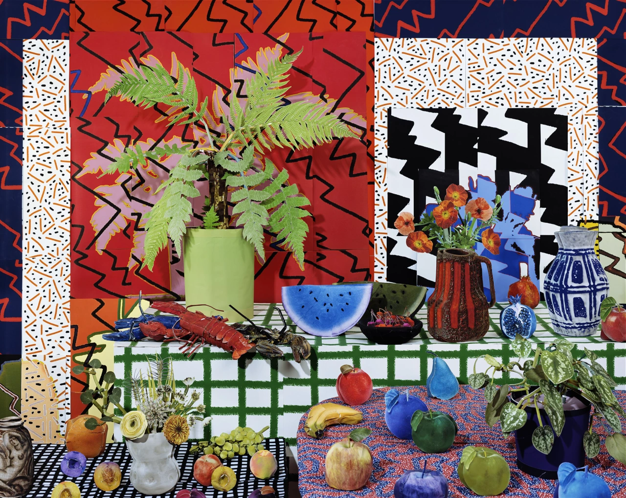 Summer Still Life with Lobsters and Fern © Daniel Gordon