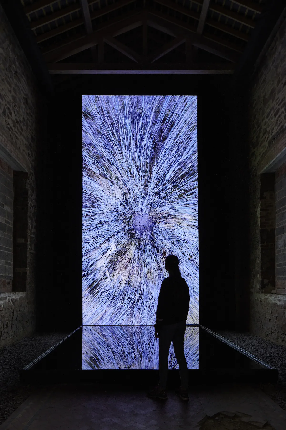Marshmallow Laser Feast Observations On Being, Coventry City of Culture 2021 Installation image of We Live in an Ocean of Air Video Edition Photo by David Levene