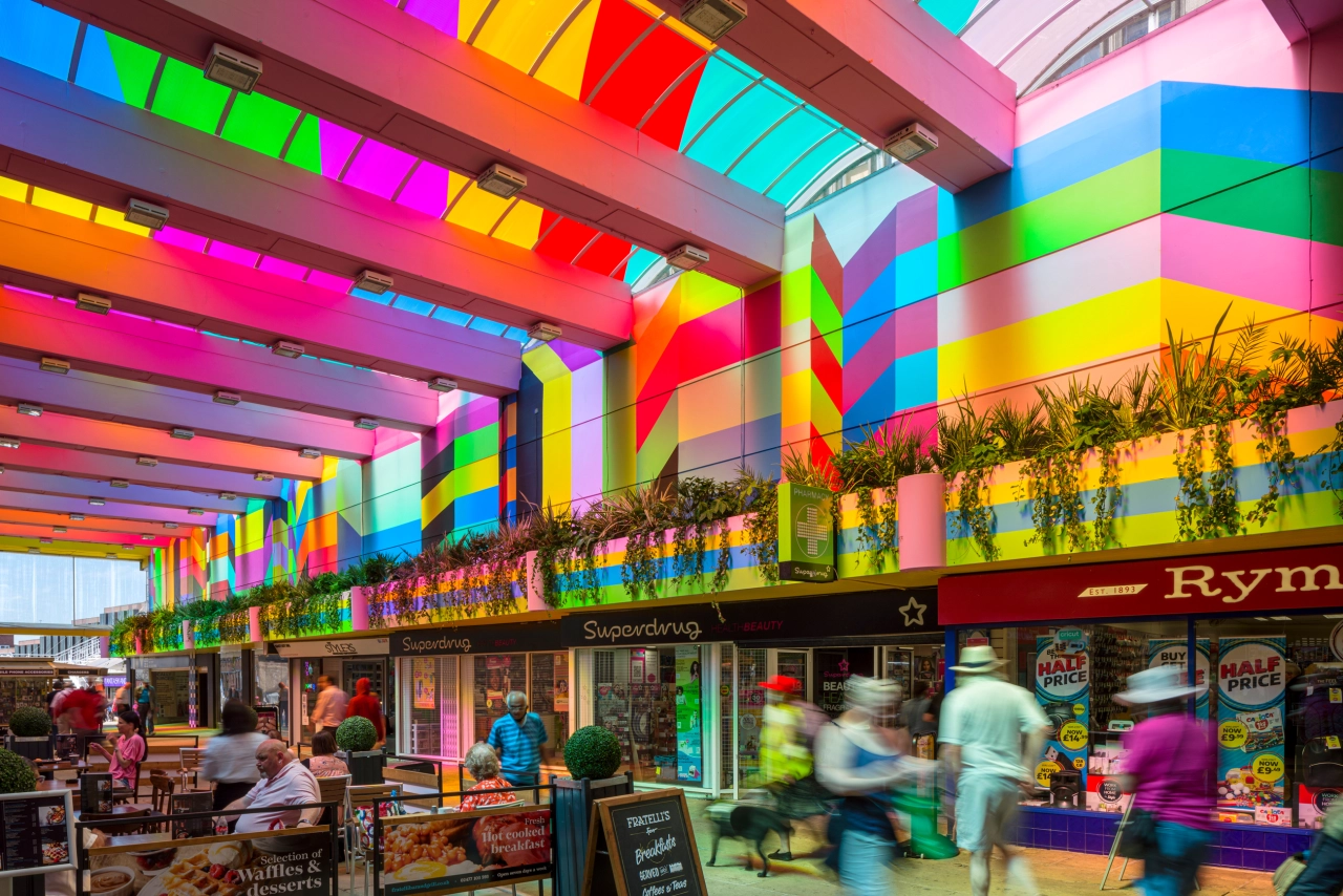 Endless Ribbon Connecting Us © Morag Myerscough. Photography by Gareth Gardner