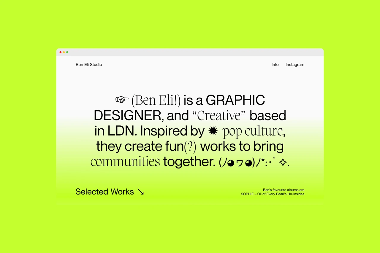 Ben Eli, Ben Eli Studio, 2020