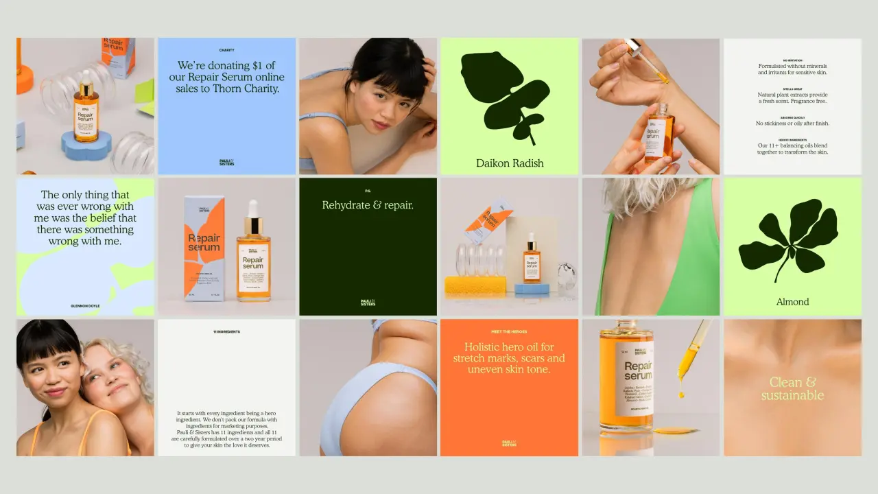 Pauli & Sisters, 2021. Graphic design & art direction: Marina Veziko. Photography: Sara Urbanski.