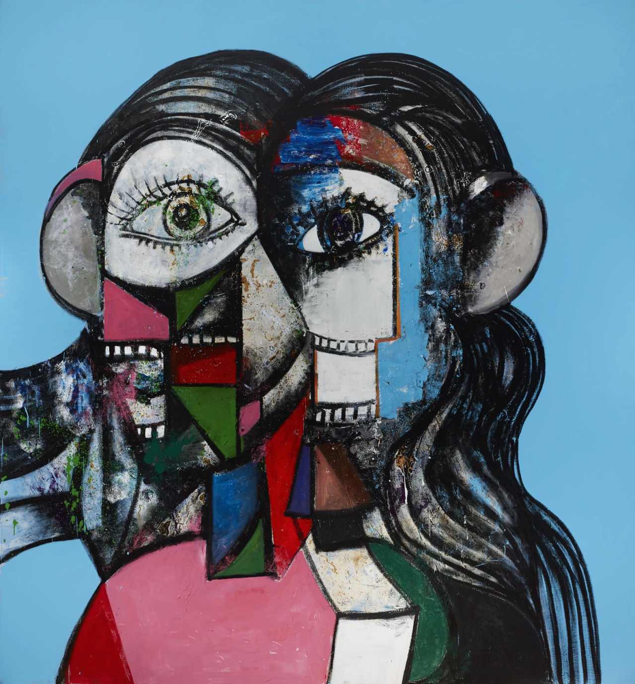 © George Condo Prismatic Head Composition 2019