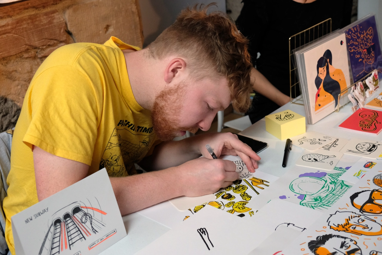 Glasgow Print Fair. Photography by Peter Byrne