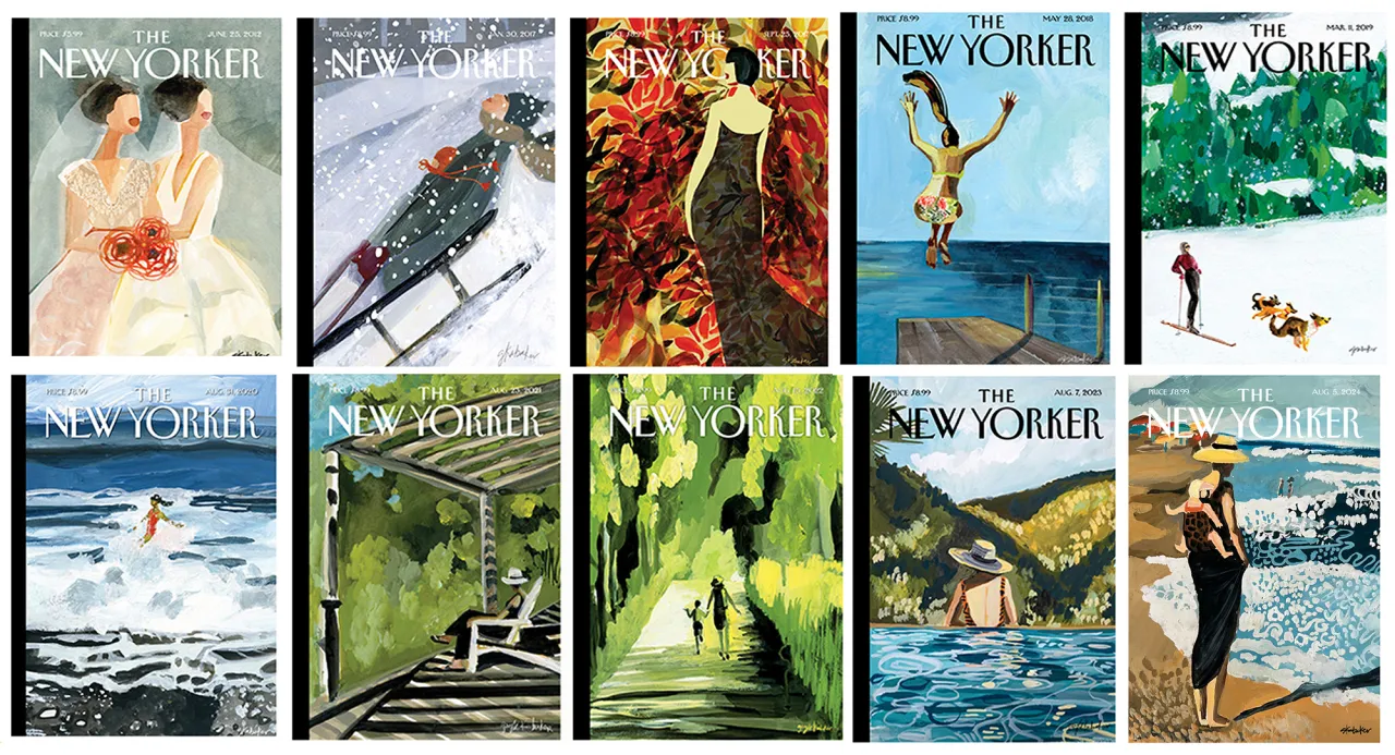 All The New Yorker covers © Gayle Kabaker