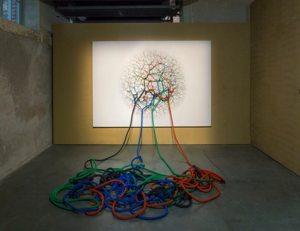 Ciclotrama 115 (writing). Photo credit: Pictures from The BIC COLLECTION Exhibition on CentQuatre Paris.
