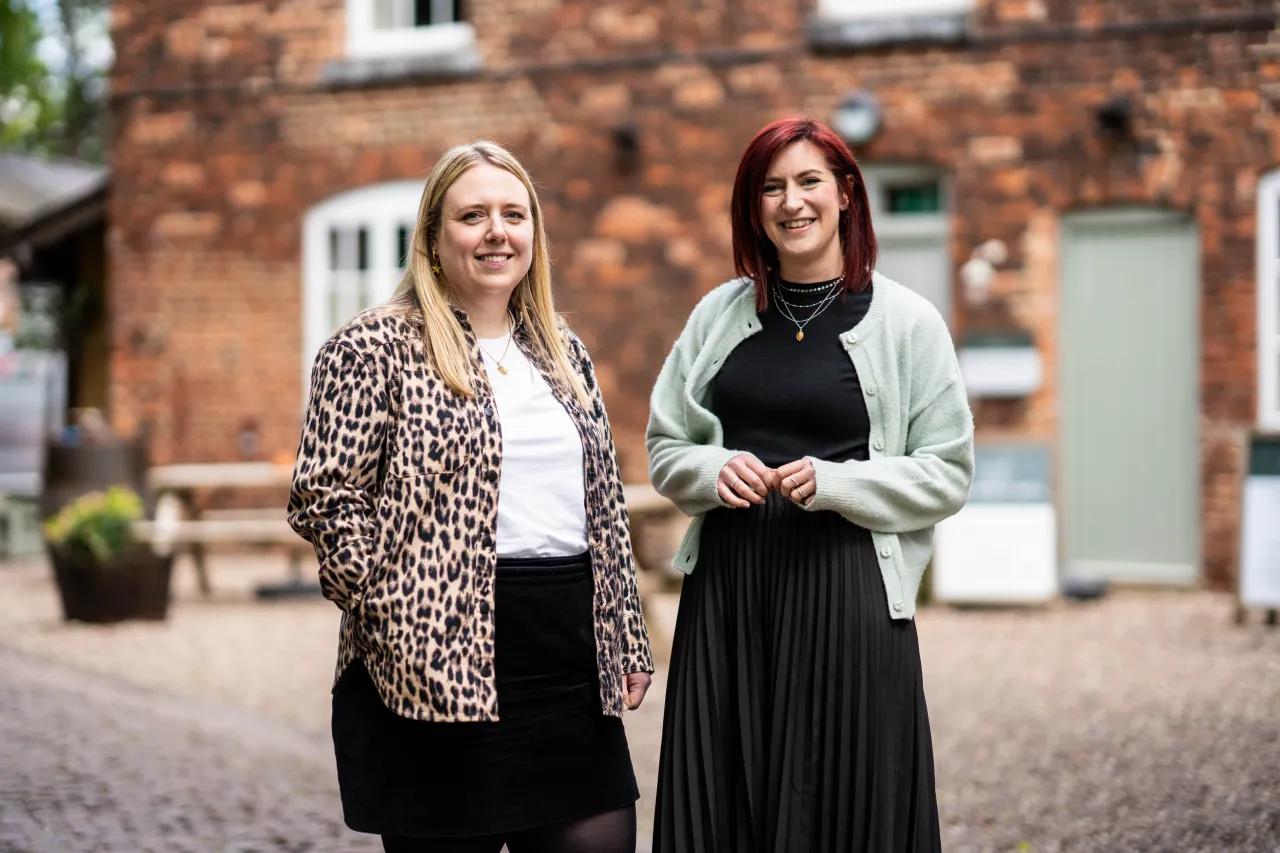Sarah Bowler, left, and Dani Berzins of Fluid Ideas