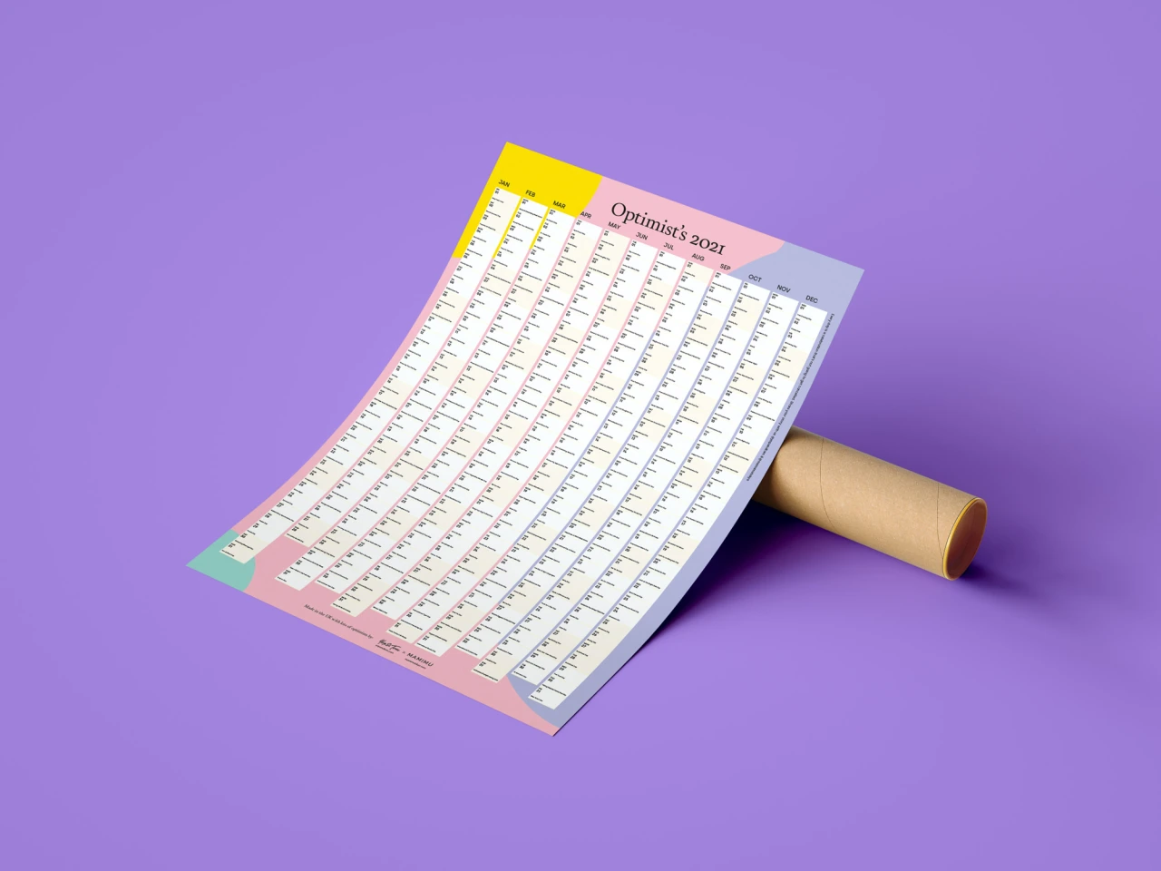 The Optimist's 2021 Calendar by Yop & Tom x MAMIMU