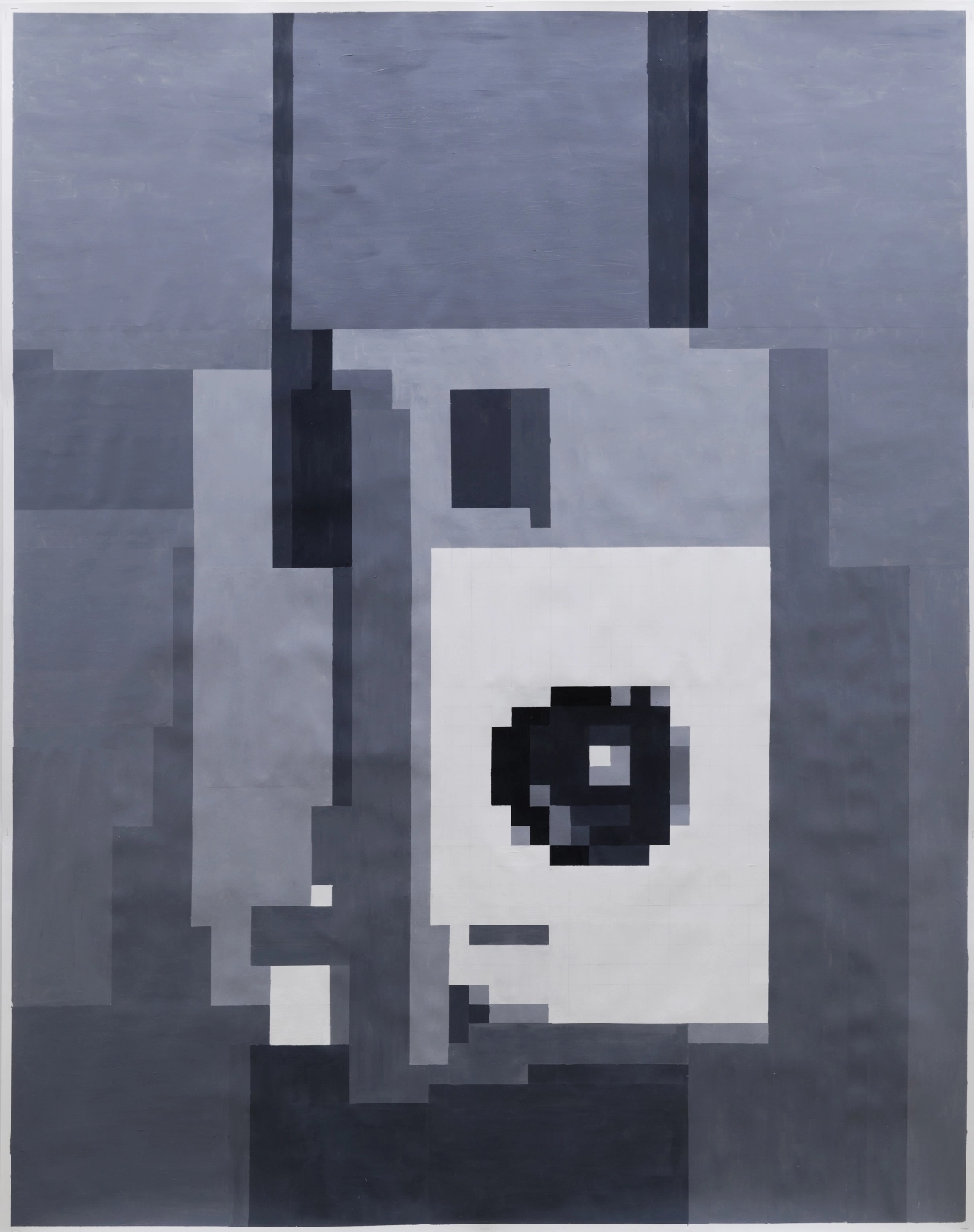 Clare Strand The Discrete Channel with Noise: Algorithmic Painting: Destination #4 (2017 - 2018) © Clare Strand