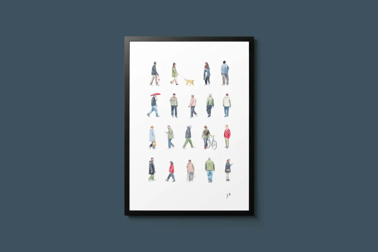 Wanderers by Zoë Barker, available exclusively via the Creative Boom Shop
