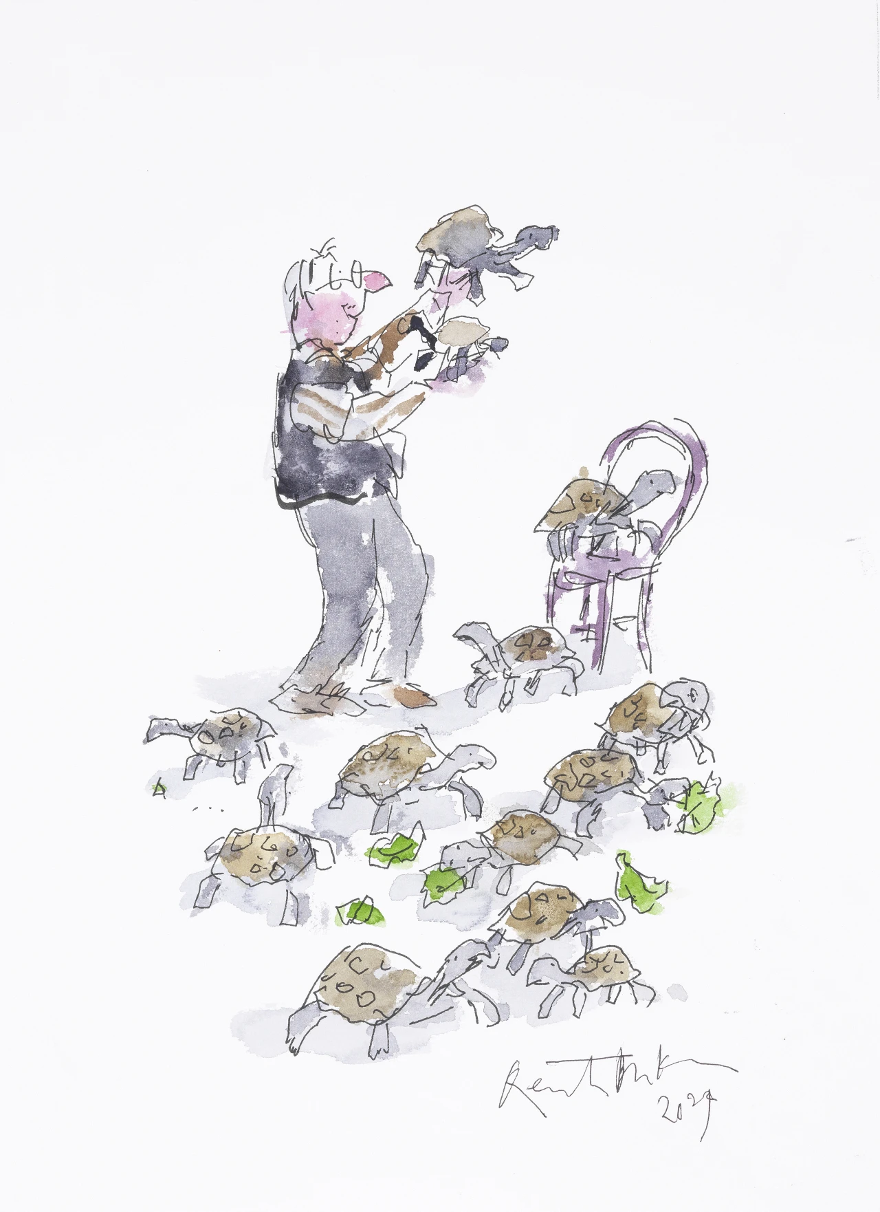 Mr Hoppy © Quentin Blake 2024