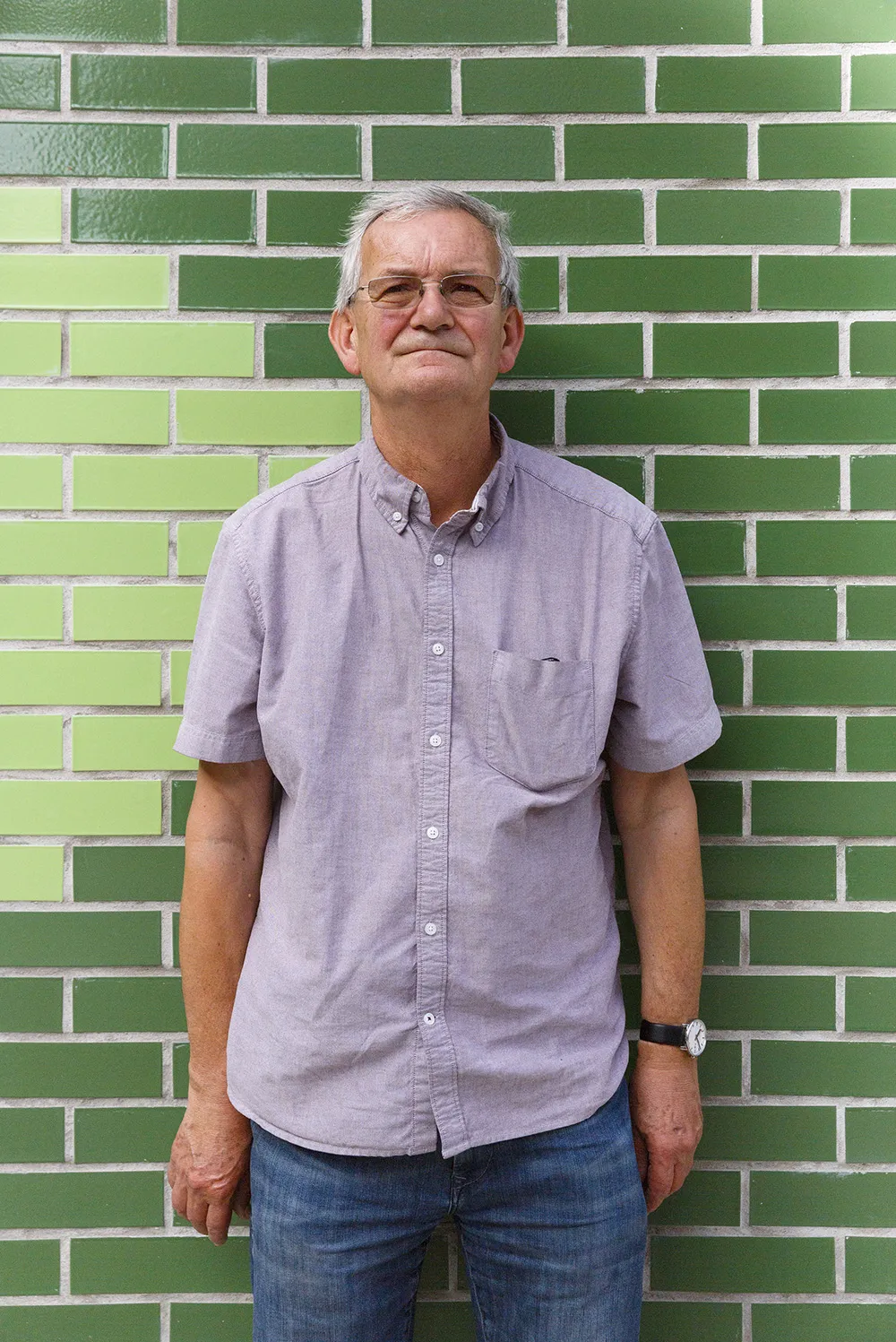 Martin Parr at the Martin Parr Foundation, Bristol, 2017 © Louis Little