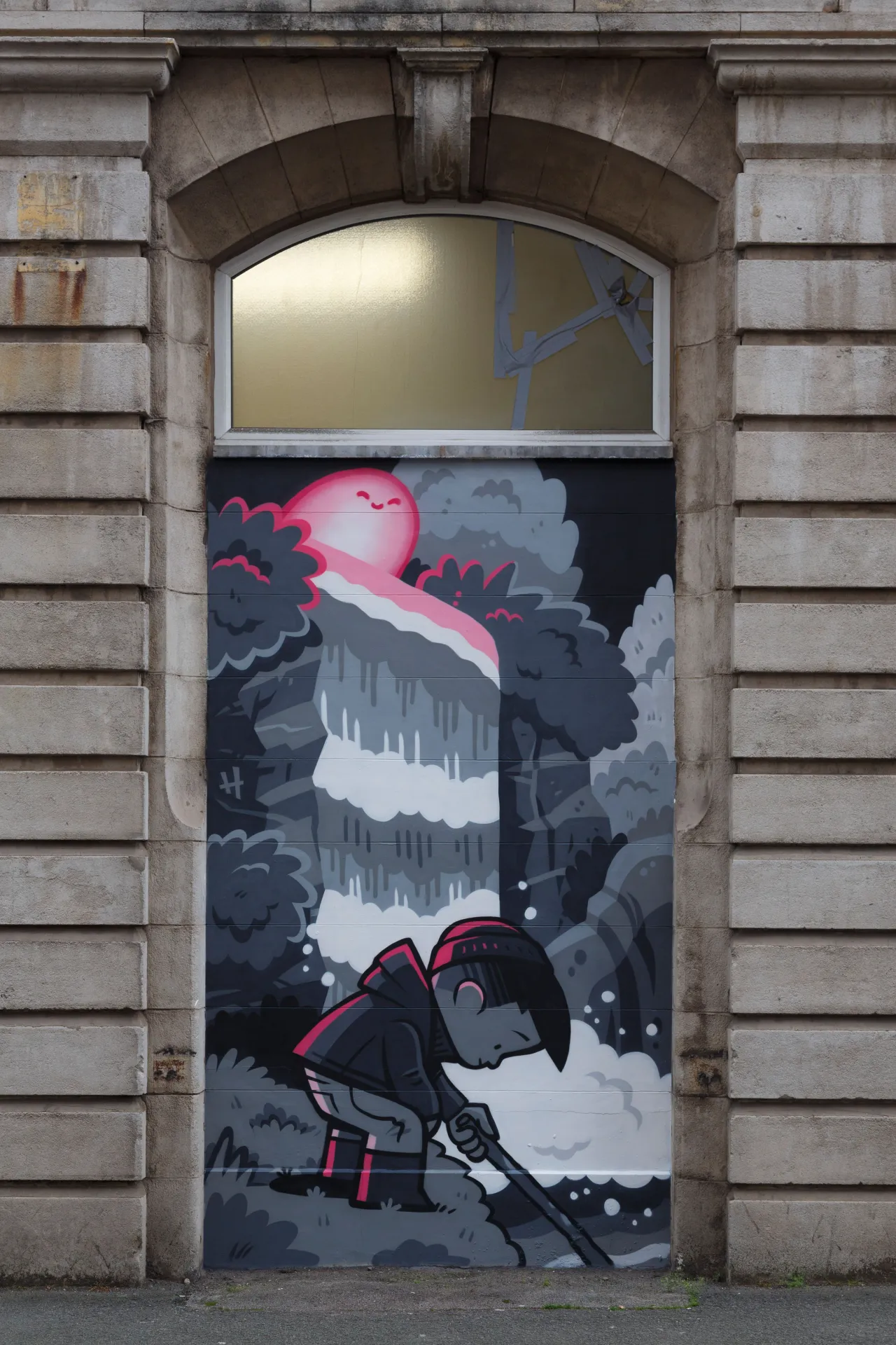 Work by Hammo at Ellis Brigham Mountain Sports, Castlefield. Photograph by David Oates