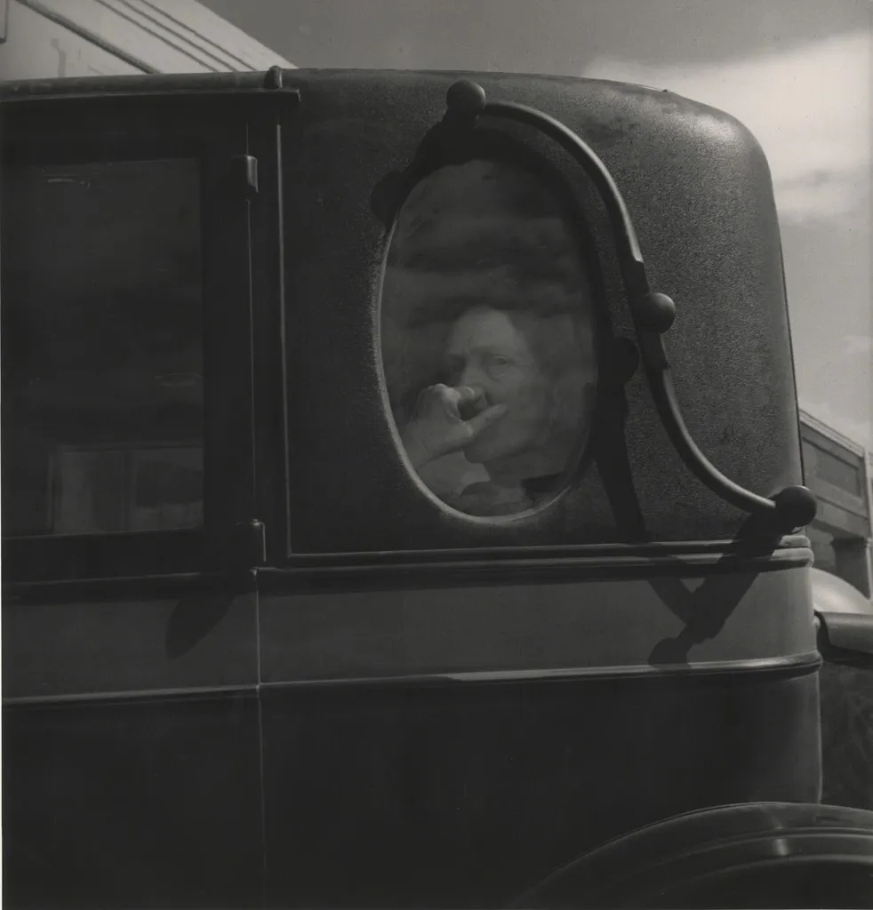 Funeral Cortege, End of an Era in a Small Valley Town, California, 1938 © Dorothea Lange courtesy Huxley-Parlour Gallery