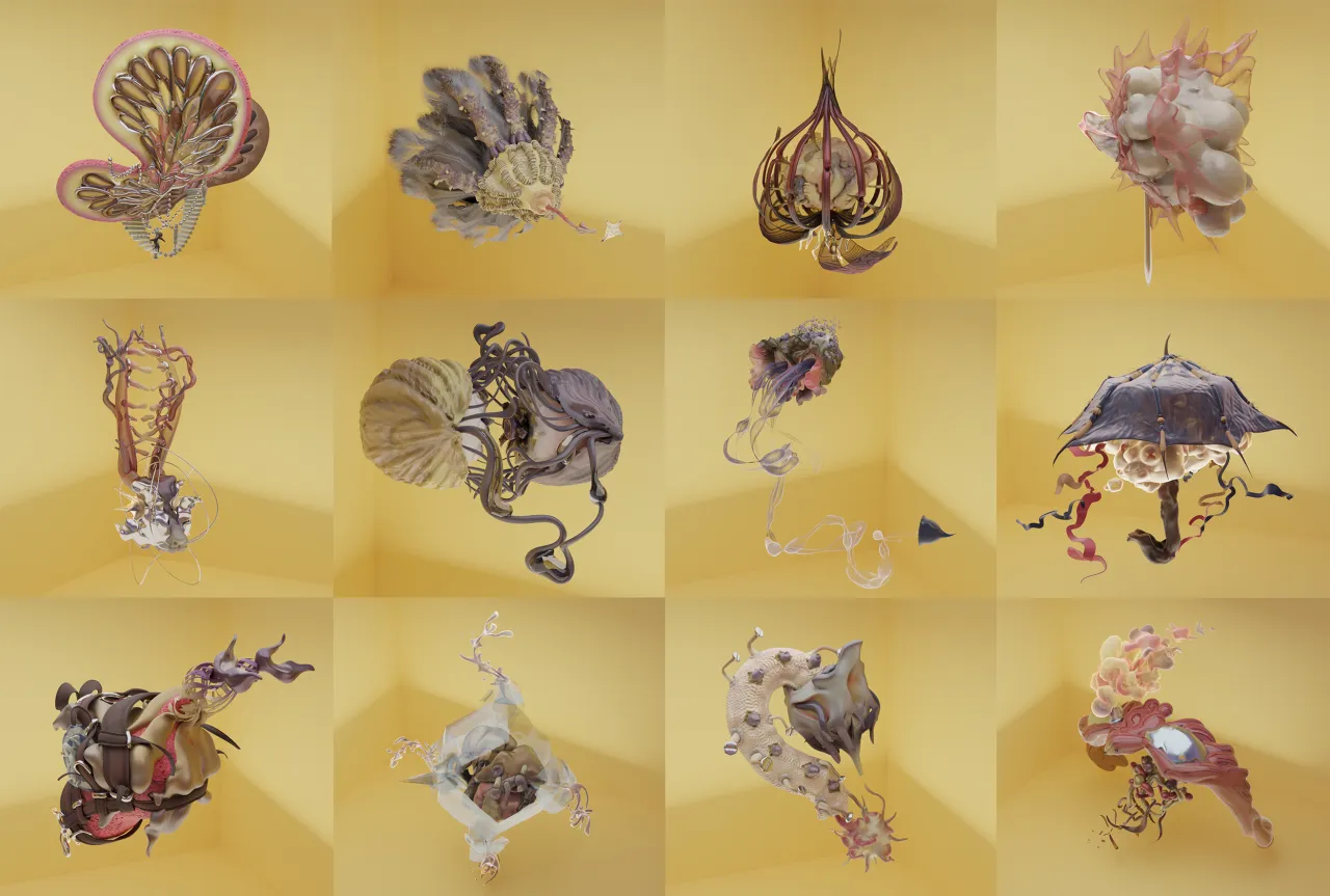 Digital sculptures/symbols for What If