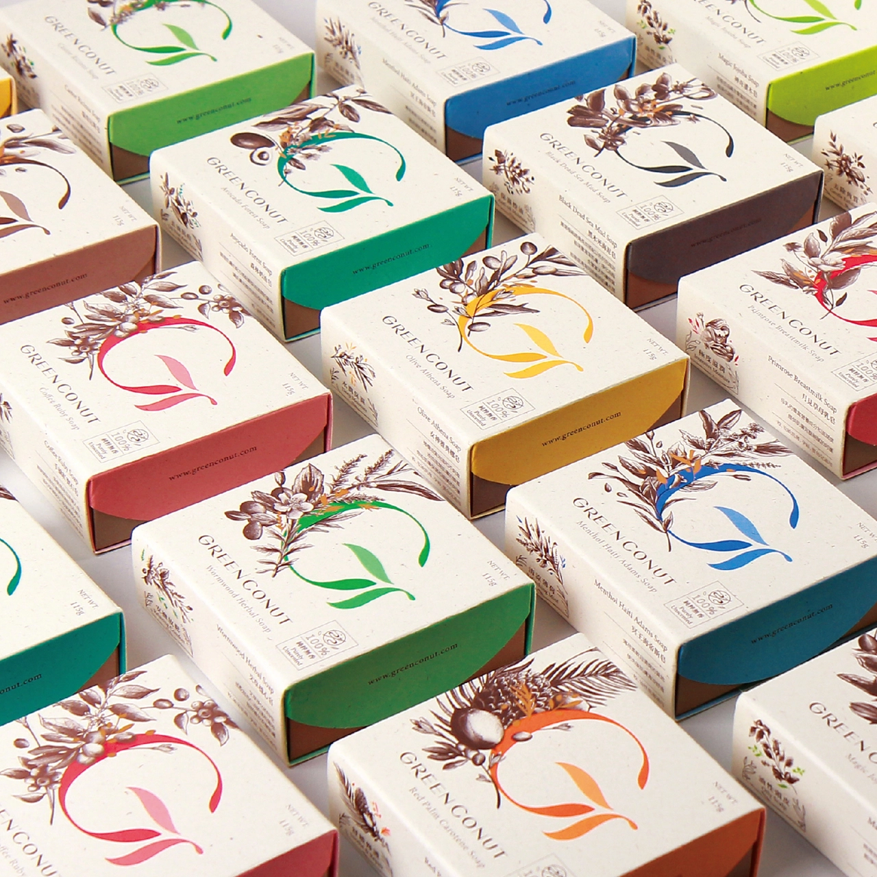 Green Conut Handmade Soap by Zi Haui Shen is Winner in Packaging Design Category, 2018 - 2019